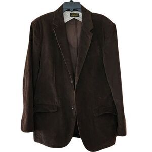 NWOT Vintage Old Navy Surplus Brown Corduroy Blazer Jacket Men's Large 90s Y2K